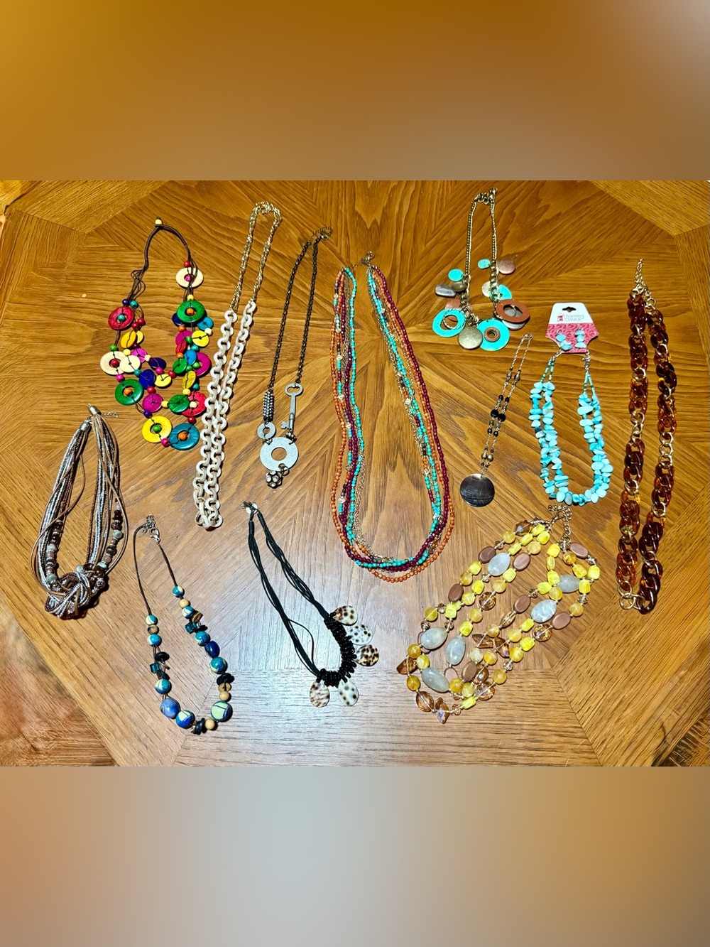 Multi-Color Beaded Layered Necklace - Women Jewelry
